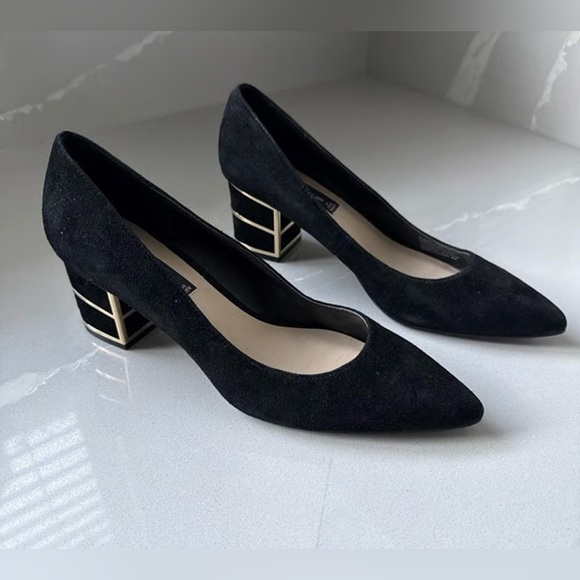 Steven By Steve Madden  elegant classic women’s Black Block Heels size 8.5 - Picture 3 of 16